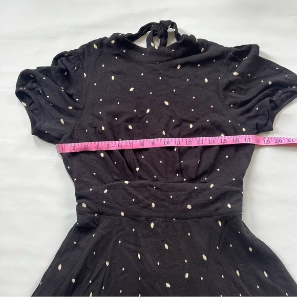 FREE People Women's Abbie A-Line Fit & Flare Open Back Polka Dot Dress Size 6 - Picture 9 of 11